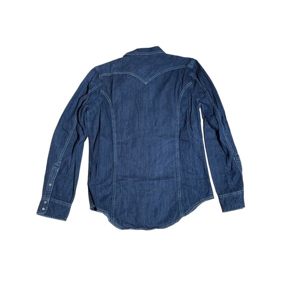 Women's Diesel Industry snap down jean shirt w/ front pockets. Size Large - Picture 3 of 3